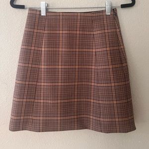 Babaton plaid skirt (aritzia)